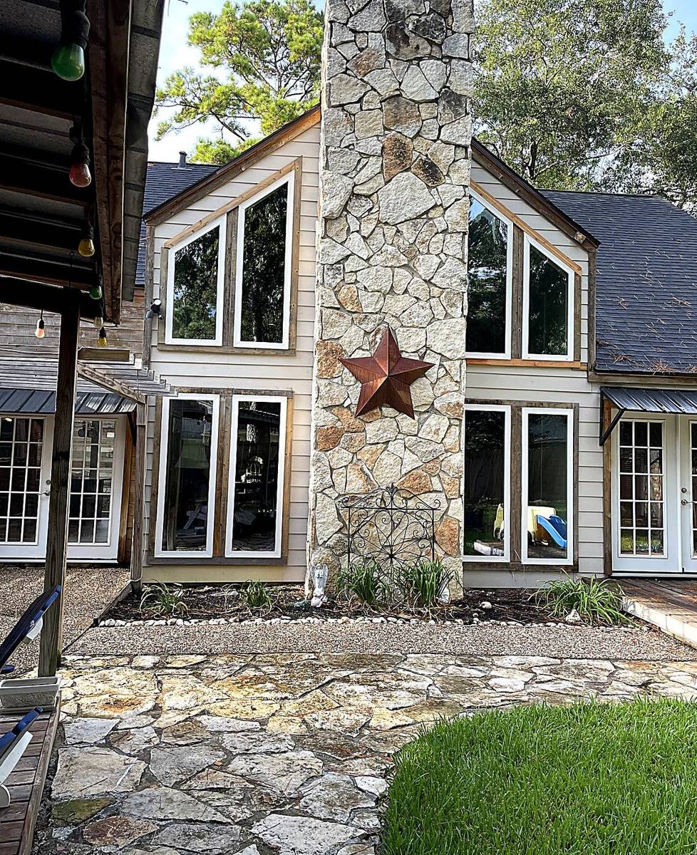 Half-round arched grid windows manufactured in Houston